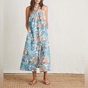 Faherty Bay Twist Dress in Paradise Blossom Floral